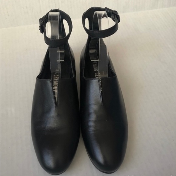 Opening Ceremony Norrah Womens Black Leather Ankle Shoes. Size 39 - Picture 3 of 7